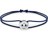 navy blue interlaced cord bracelet le 3g